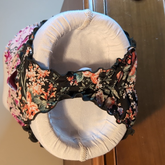 Mossimo Green Pink Floral Ruffle Bikini Top & Bottom - Picture 15 of 16